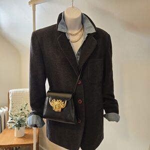 B. Moss Wool Blend Blazer Jacket Size S